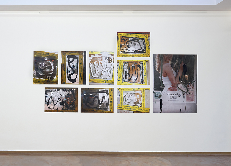 Inka Meissner, target practice (2019), Reisebüro Galerie Köln, Installationsansicht Photo: Simon Vogel